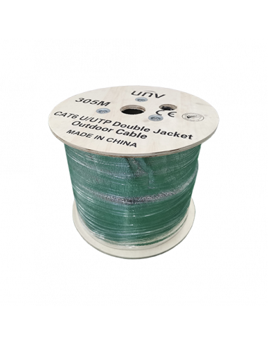 Cablu UTP DE EXTERIOR, cat 6E, CUPRU 100%, tambur 305 metri - UNV  CAB-LC3110B-E-IN. Comanda online pe RFPro.ro.