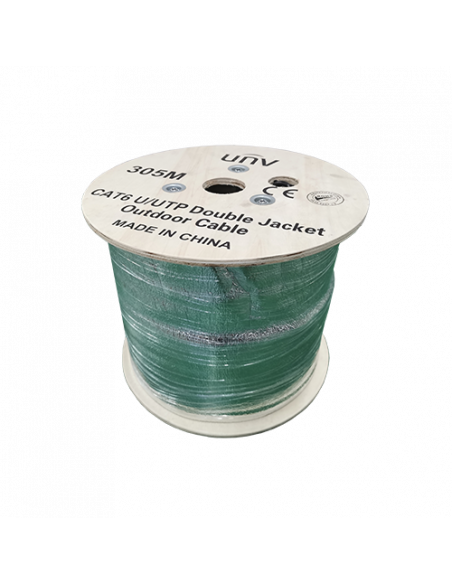 Cablu UTP DE EXTERIOR, cat 6E, CUPRU 100%, tambur 305 metri - UNV  CAB-LC3110B-E-IN. Comanda online pe RFPro.ro.
