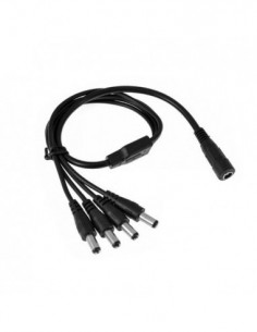 Conector de alimentare 12V, 1 intrare MAMA, 4 iesiri TATA CA-M1T4. Comanda online pe RFPro.ro.