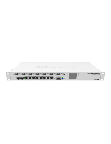 Cloud Core Router, 7 x Gigabit, 1 x combo SFP/Gigabit, 1 x SFP+, RouterOS L6, 1U - Mikrotik CCR1009-7G-1C-1S+. Comanda online pe