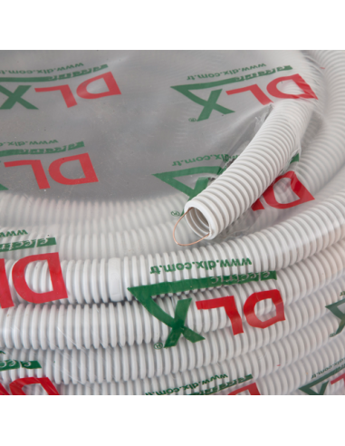 Tub flexibil (copex) D16, Halogen free, ignifug, cu fir tragere, rola 100 metri - DLX CRP-869-16. Comanda online pe RFPro.ro.