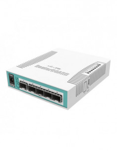 Cloud Router Switch, 5 x SFP, 1 x Combo port SFP/Gigabit - Mikrotik CRS106-1C-5S. Comanda online pe RFPro.ro.