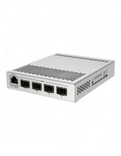 Cloud Router Switch, 1 x Gigabit, 4 x SFP+ 10Gbps - Mikrotik CRS305-1G-4S+IN. Comanda online pe RFPro.ro.