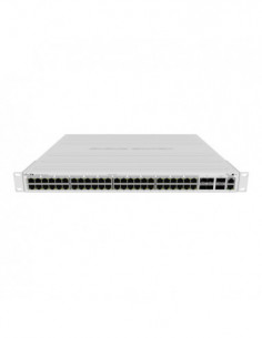 Cloud Router Switch 48 x Gigabit PoE+ OUT 700W, 4 x 10G SFP+, 2 x 40G QSFP+ - Mikrotik CRS354-48P-4S+2Q+RM. Comanda online pe RF