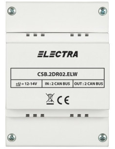 Doza de separatie CAN, 2 intrari si 2 iesiri REZIDENTIAL - ELECTRA CSB.2DR02.ELW0R. Comanda online pe RFPro.ro.