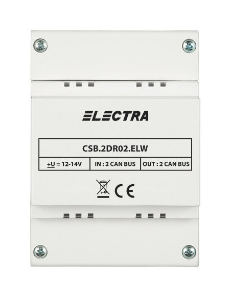 Doza de separatie CAN, 2 intrari si 2 iesiri REZIDENTIAL - ELECTRA CSB.2DR02.ELW0R. Comanda online pe RFPro.ro.