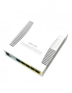 Cloud Smart Switch 5 x Gigabit (4 x PoE), 1 x SFP - Mikrotik CSS106-1G-4P-1S. Comanda online pe RFPro.ro. 2