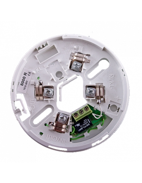 Soclu cu releu pentru detectorii conventionali din seria FD80xx - UNIPOS DB8000R. Comanda online pe RFPro.ro.