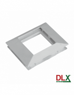 Rama alba simpla pentru aparataj 45x45 mm (2 module) - DLX DLX-102-11. Comanda online pe RFPro.ro.