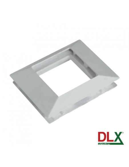 Rama alba simpla pentru aparataj 45x45 mm (2 module) - DLX DLX-102-11. Comanda online pe RFPro.ro.