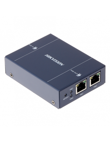 Spliter PoE 1 intrare Poe - 2 iesiri PoE , 400 metri, fara alimentare - Hikvision DS-1H34-0102P. Comanda online pe RFPro.ro.