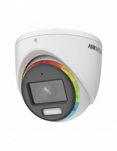 ColorVU - Camera AnalogHD 2MP, lentila 2.8mm, lumina 20m, Audio - HIKVISION DS-2CE70DF8T-MFSLN-2.8mm. Comanda online pe RFPro.ro