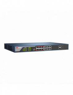 Switch 16 porturi PoE, 2 porturi uplink  - HIKVISION DS-3E0318P-E. Comanda online pe RFPro.ro. 2