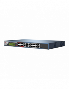 Switch 24 porturi PoE, 2 porturi uplink - HIKVISION DS-3E0326P-E. Comanda online pe RFPro.ro. 2