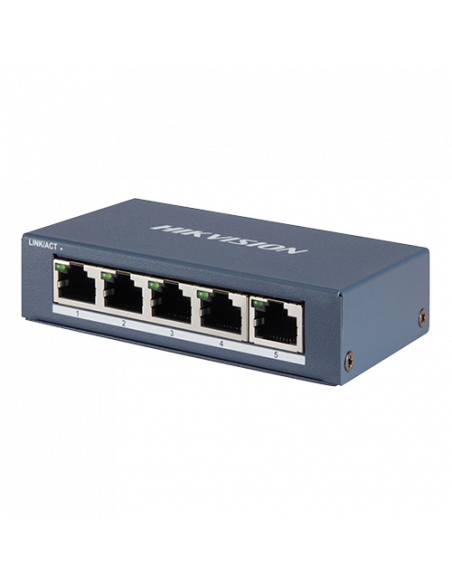 Switch 5 porturi Gigabit  - HIKVISION DS-3E0505-E. Comanda online pe RFPro.ro.
