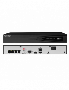 NVR 4 canale IP, Ultra HD rezolutie 4K - 4 porturi POE - HIKVISION DS-7604NI-K1-4P. Comanda online pe RFPro.ro. 2