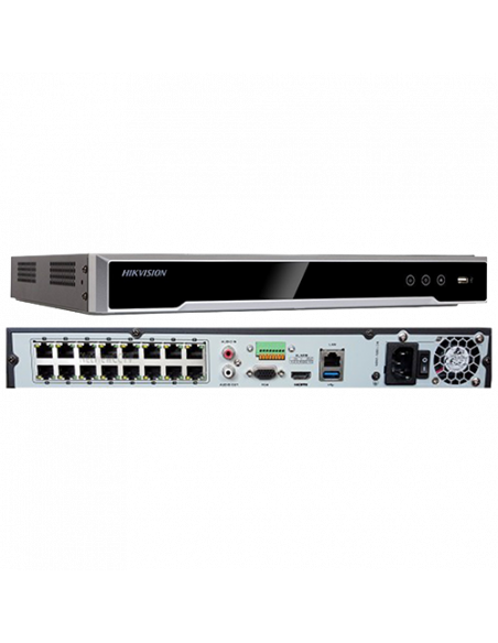 NVR 4K, 16 canale 12MP + 16 porturi PoE - HIKVISION DS-7616NI-I2-16P. Comanda online pe RFPro.ro.