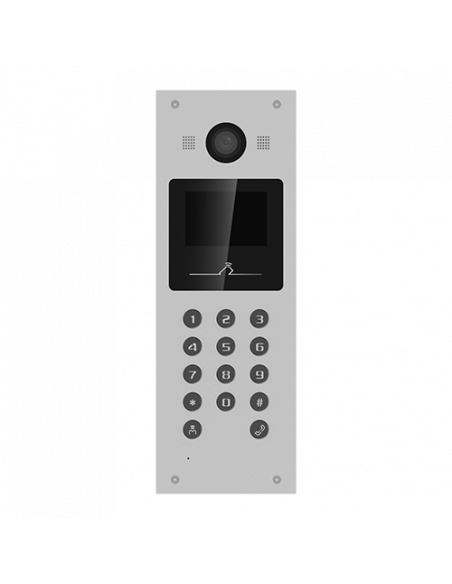 Panou exterior videointerfon TCP/IP pentru blocuri si spatii birouri, control acces card, afisaj LCD- HIKVISION DS-KD3003-E6. Co