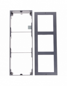 Rama montaj aparent, 3 module, pentru Interfon modular - HIKVISION DS-KD-ACW3. Comanda online pe RFPro.ro. 2