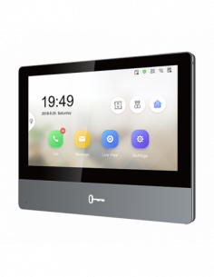 Monitor videointerfon TCP/IP Wireless, Touch Screen IPS-TFT LCD 7inch - HIKVISION DS-KH8350-WTE1. Comanda online pe RFPro.ro.