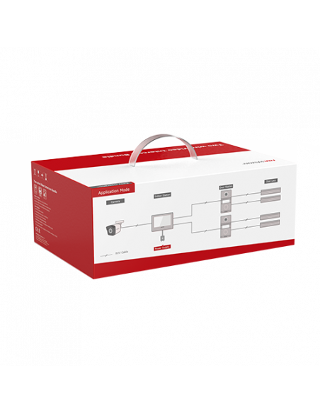 Kit videointerfon analogic 7inch, camera 2MP, conectare 2 fire - HIKVISION DS-KIS101-P(S). Comanda online pe RFPro.ro.