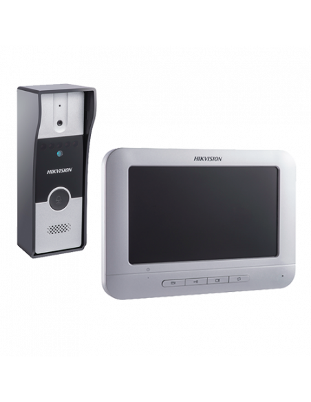 Kit videointerfon analogic 7 inch. conectare 4 fire - HIKVISION DS-KIS202. Comanda online pe RFPro.ro.