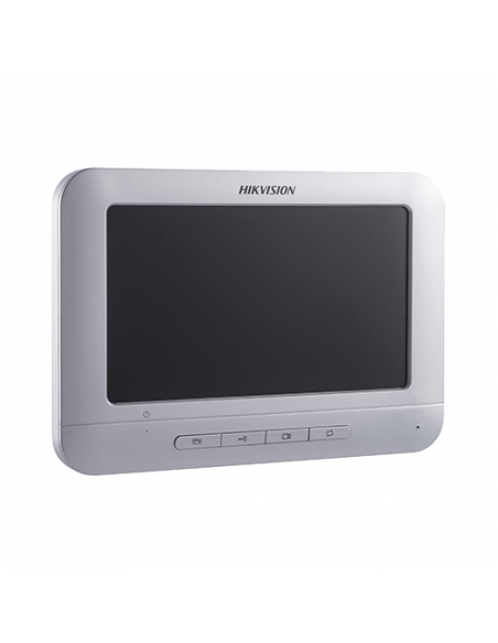 Kit videointerfon analogic 7inch, camera Pinhole, conectare 4 fire - HIKVISION DS-KIS203. Comanda online pe RFPro.ro.