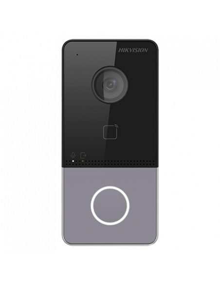 Panou exterior videointerfon TCP/IP, Wi-Fi 2.4GHz, 1 familie, control acces integrat - HIKVISION DS-KV6113-WPE1. Comanda online 