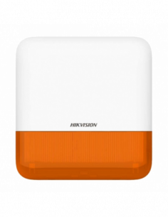 Sirena wireless AX PRO de exterior cu flash, led Portocaliu, 868Mhz - HIKVISION DS-PS1-E-WE-O. Comanda online pe RFPro.ro.