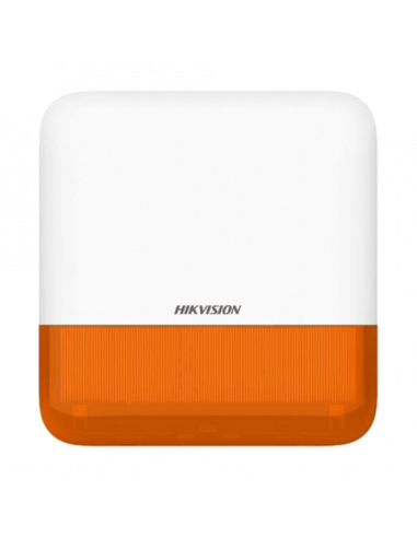 Sirena wireless AX PRO de exterior cu flash, led Portocaliu, 868Mhz - HIKVISION DS-PS1-E-WE-O. Comanda online pe RFPro.ro.