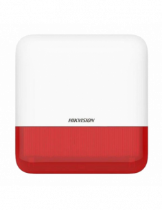 Sirena wireless AX PRO de exterior cu flash, led Rosu, 868Mhz - HIKVISION DS-PS1-E-WE-R. Comanda online pe RFPro.ro.