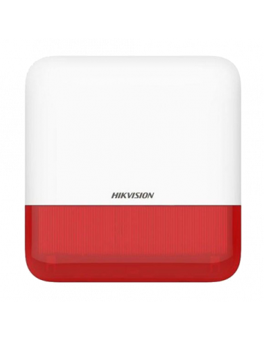 Sirena wireless AX PRO de exterior cu flash, led Rosu, 868Mhz - HIKVISION DS-PS1-E-WE-R. Comanda online pe RFPro.ro.
