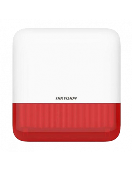 Sirena wireless AX PRO de exterior cu flash, led Rosu, 868Mhz - HIKVISION DS-PS1-E-WE-R. Comanda online pe RFPro.ro.