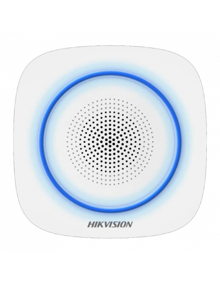 Sirena wireless AX PRO de interior cu led albastru, 868Mhz - HIKVISION DS-PS1-I-WE-B. Comanda online pe RFPro.ro.