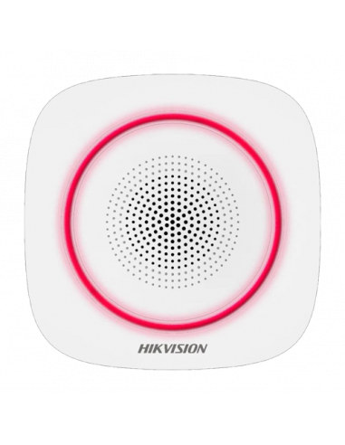 Sirena wireless AX PRO de interior cu led rosu, 868Mhz - HIKVISION DS-PS1-I-WE-R. Comanda online pe RFPro.ro.