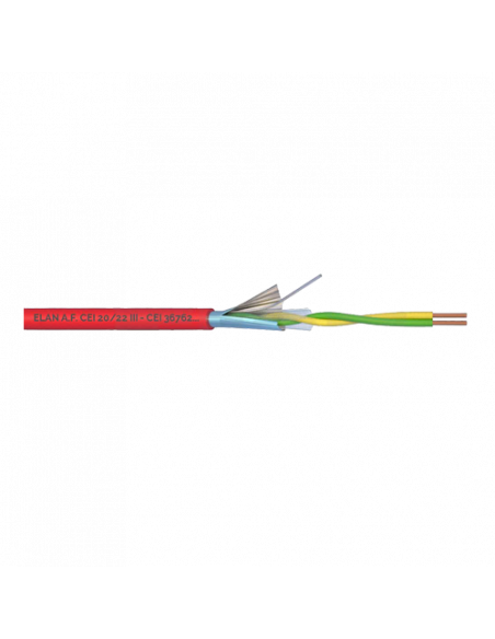 Cablu incendiu 1x2x0.8mm, ecranat, 100m ELN-1x2x08. Comanda online pe RFPro.ro.