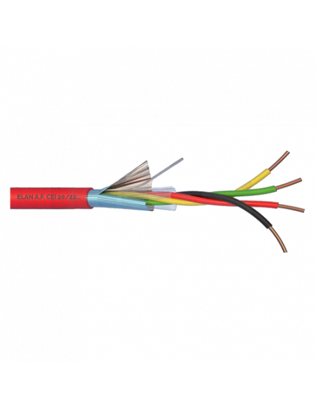 Cablu de incendiu 2x2x0.8mm, ecranat, 100m ELN-2x2x08. Comanda online pe RFPro.ro.