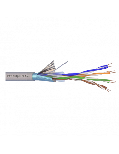 Cablu FTP, cat 5E, CUPRU 100%, 305m ELN-FTP-5E-CU. Comanda online pe RFPro.ro.