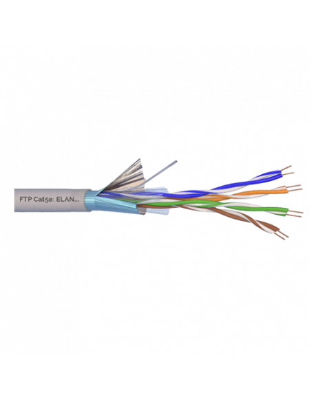 Cablu FTP, cat 5E, CUPRU 100%, 305m ELN-FTP-5E-CU. Comanda online pe RFPro.ro.