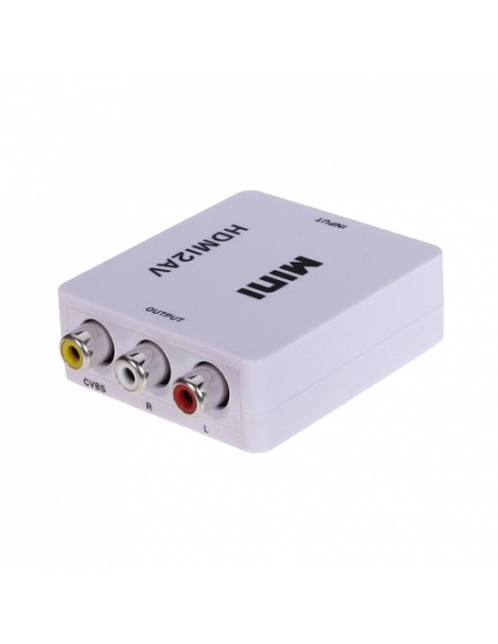 Convertor activ - HDMI la semnal AV/CVBS HDMI-AV. Comanda online pe RFPro.ro.