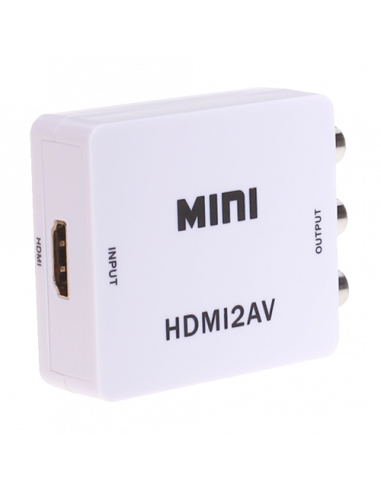 Convertor activ - HDMI la semnal AV/CVBS HDMI-AV. Comanda online pe RFPro.ro.