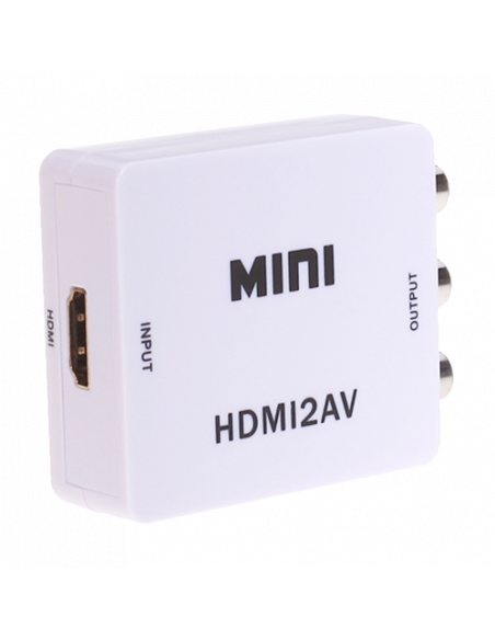 Convertor activ - HDMI la semnal AV/CVBS HDMI-AV. Comanda online pe RFPro.ro.