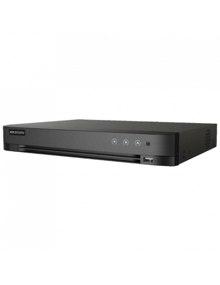 DVR AcuSense 4 ch. video 5MP, Analiza video, AUDIO 'over coaxial' - HIKVISION IDS-7204HUHI-M1-SA. Comanda online pe RFPro.ro.