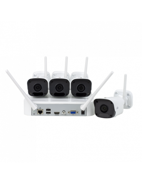 KIT WIFI 4 camere Bullet 2MP+ NVR - UNV KIT-2122F40W-4B. Comanda online pe RFPro.ro.