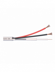 Cablu Microcoaxial + alimentare 2x0.5, Cupru 100%, 100m MCX75-2x0.5. Comanda online pe RFPro.ro.