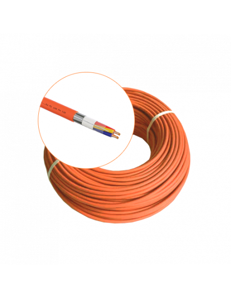 Cablu incendiu JE-H(St)H FE 180 E30/E90, 2x2x08 ecranat, 100m - EuroClass  MEK90-2x2x08. Comanda online pe RFPro.ro.