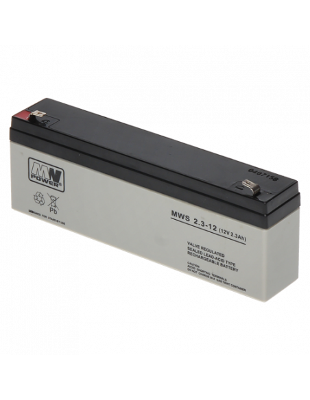 Acumulator 12V, 2.3Ah - MWS MWS12-2.3. Comanda online pe RFPro.ro.