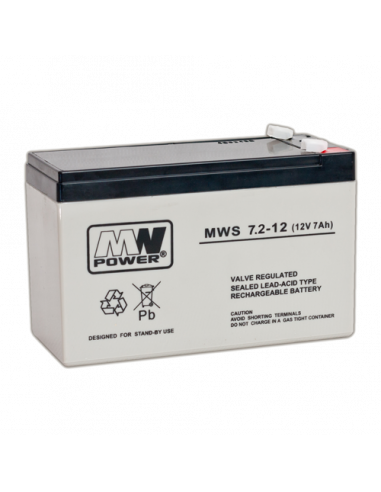 Acumulator 12V, 7.2Ah - MWS MWS12-7.2. Comanda online pe RFPro.ro.