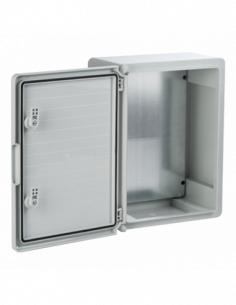 Cutie distributie IP65 din ABS gri, usa mata, placa metalica, 300x400x170 mm PP3004. Comanda online pe RFPro.ro. 2