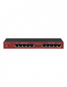 Router 5 x Fast Ethernet, 5 x Gigabit, 1 x PoE, RouterOS L4 - Mikrotik RB2011iL-IN. Comanda online pe RFPro.ro.